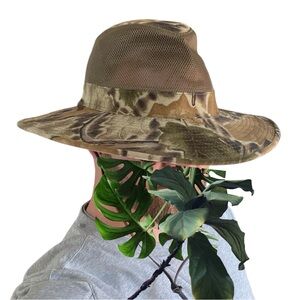 J Hats Camo Boonie Hat Sun Vented Size Large Hiking Golf Hunting Wide Brim